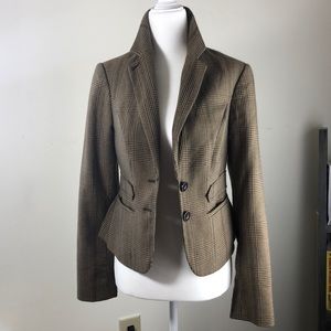 OBR blazer with patch sleeves brown
